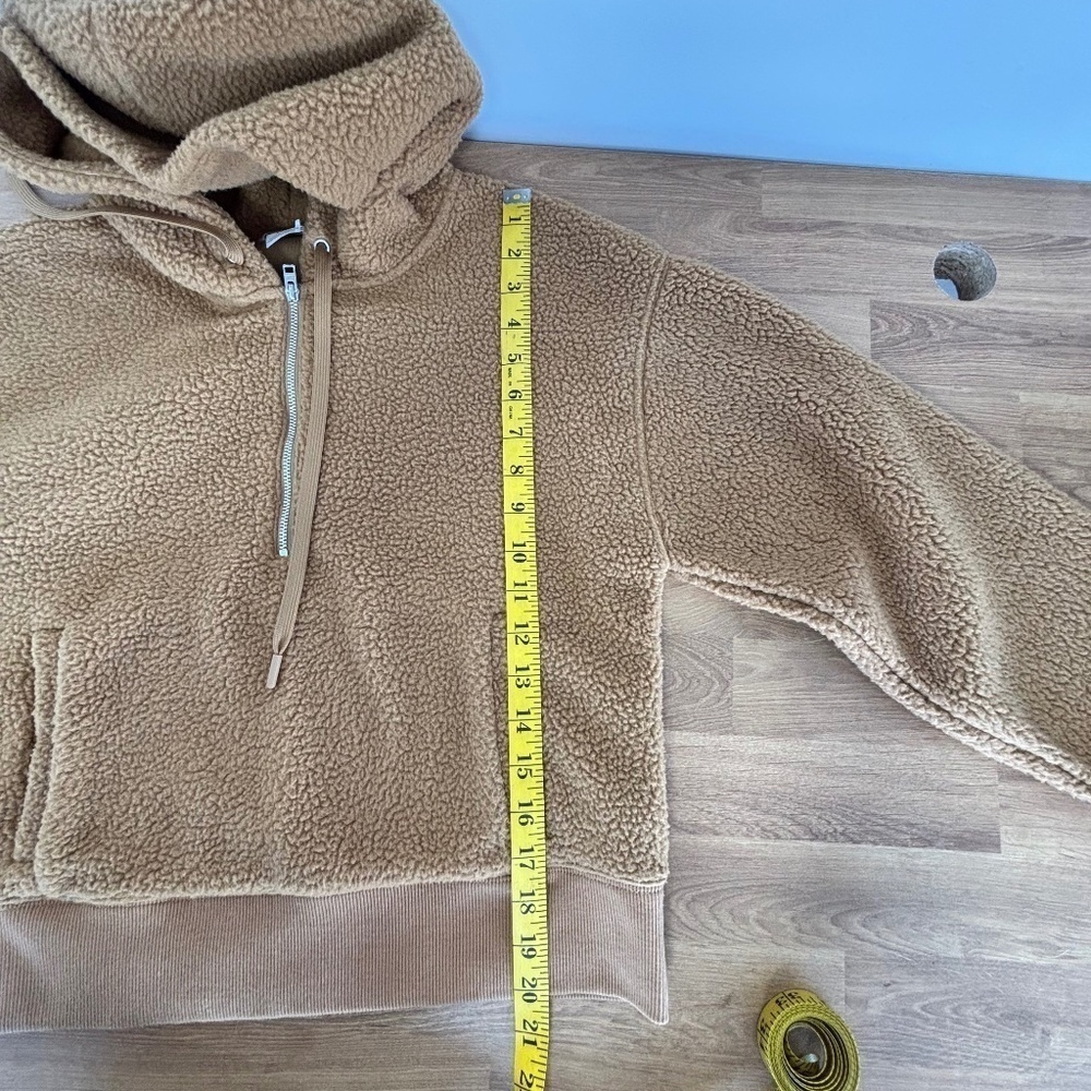 NWOT Club Monaco Teddy quarter zip hoodie size XS - Picture 12 of 14
